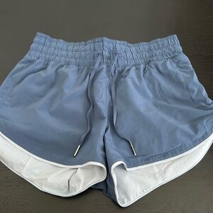 Blue reversible lululemon shorts 4